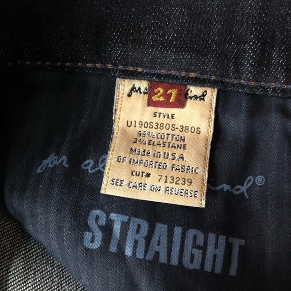 7 for all Mankind Straight Jeans 27 Waist - Picture 3 of 5
